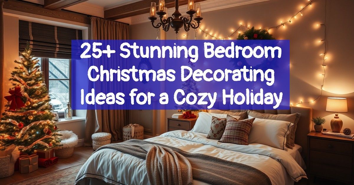 25+ Stunning Bedroom Christmas Decorating Ideas for a Cozy Holiday