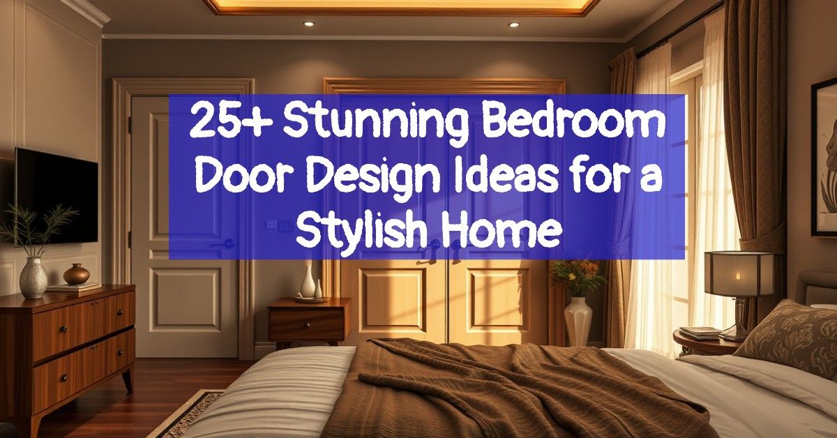 25+ Stunning Bedroom Door Design Ideas for a Stylish Home