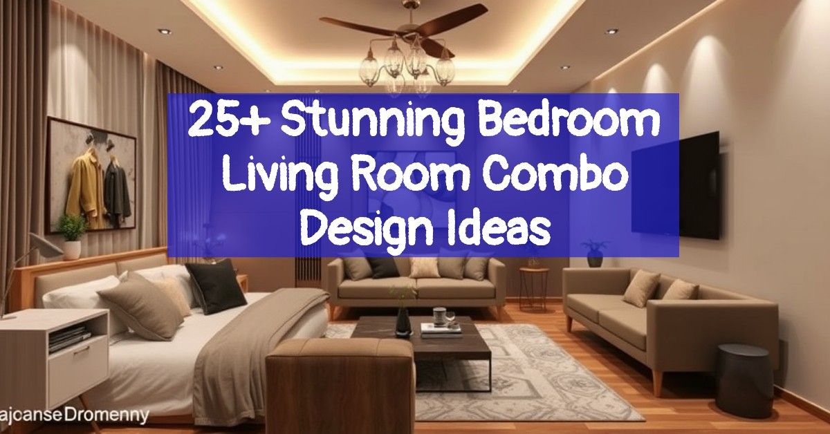 25+ Stunning Bedroom Living Room Combo Design Ideas