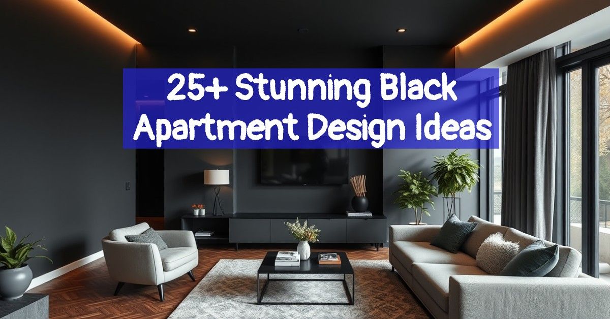 25+ Stunning Black Apartment Design Ideas