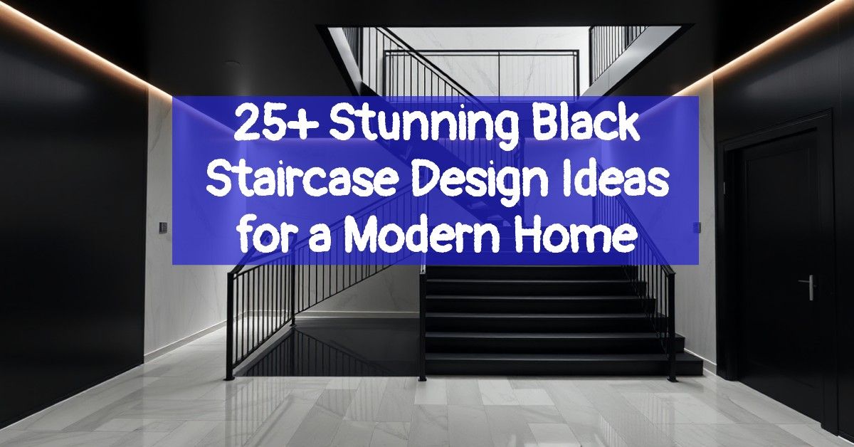 25+ Stunning Black Staircase Design Ideas for a Modern Home