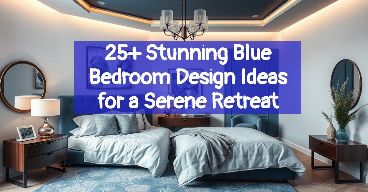 25+ Stunning Blue Bedroom Design Ideas for a Serene Retreat