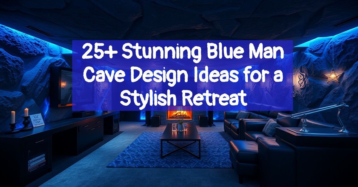 25+ Stunning Blue Man Cave Design Ideas for a Stylish Retreat