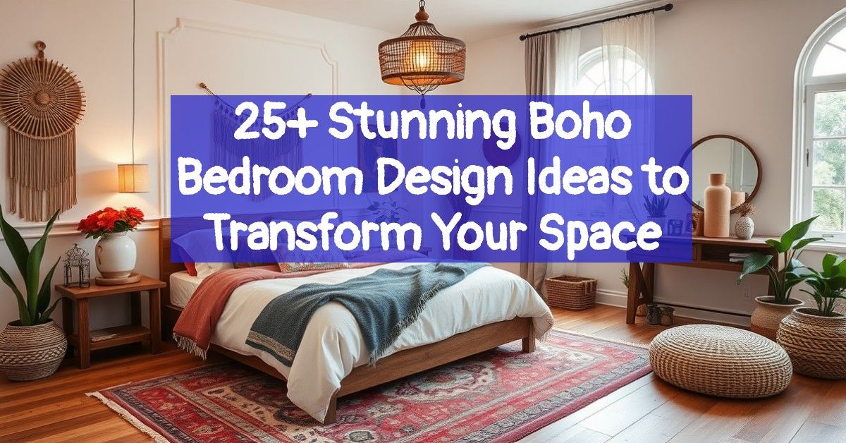 25+ Stunning Boho Bedroom Design Ideas to Transform Your Space