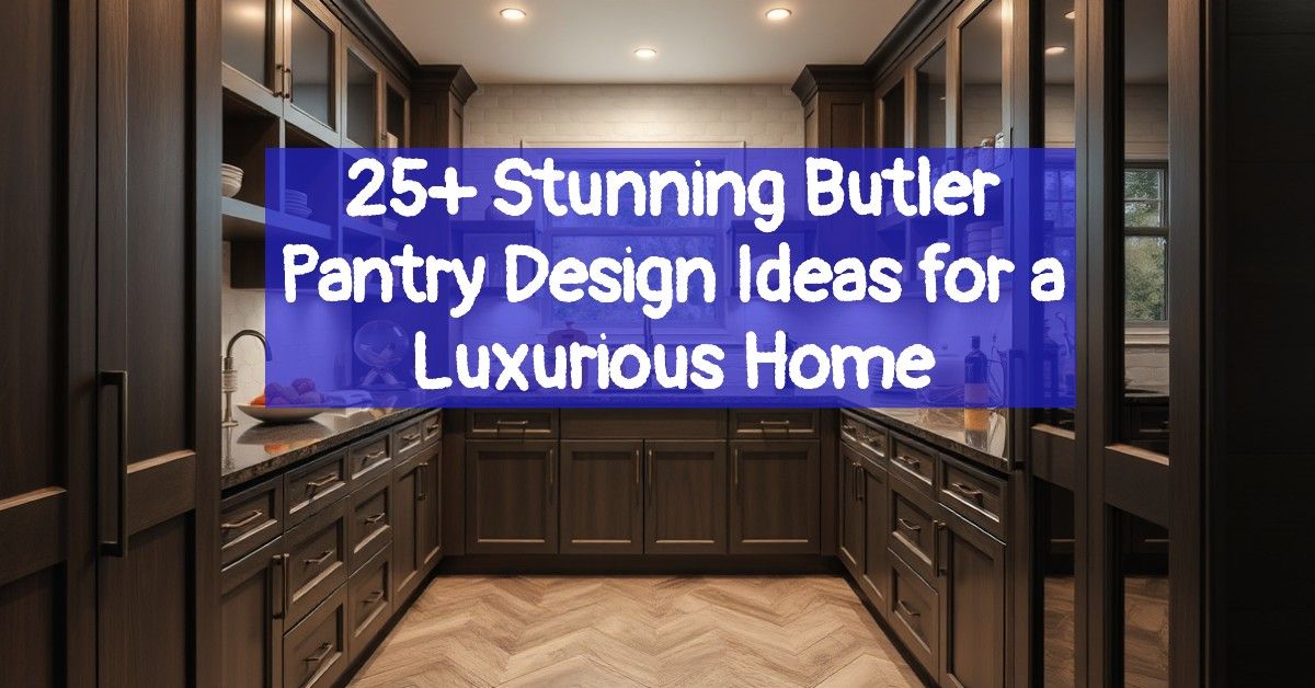 25+ Stunning Butler Pantry Design Ideas for a Luxurious Home