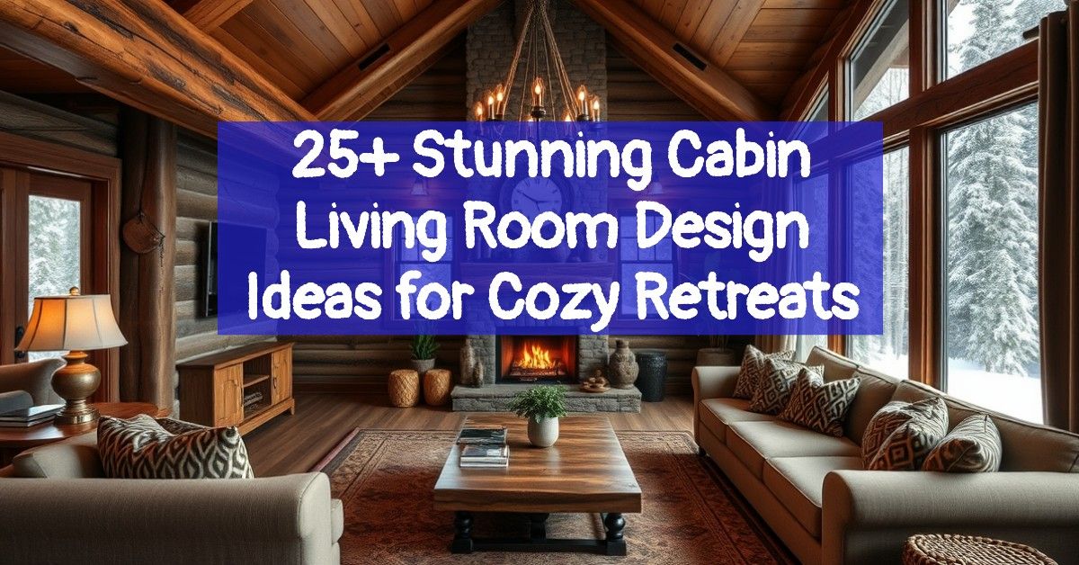 25+ Stunning Cabin Living Room Design Ideas for Cozy Retreats