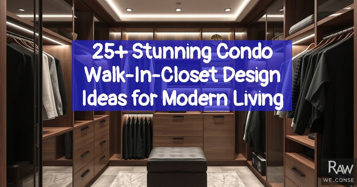 25+ Stunning Condo Walk-In-Closet Design Ideas for Modern Living