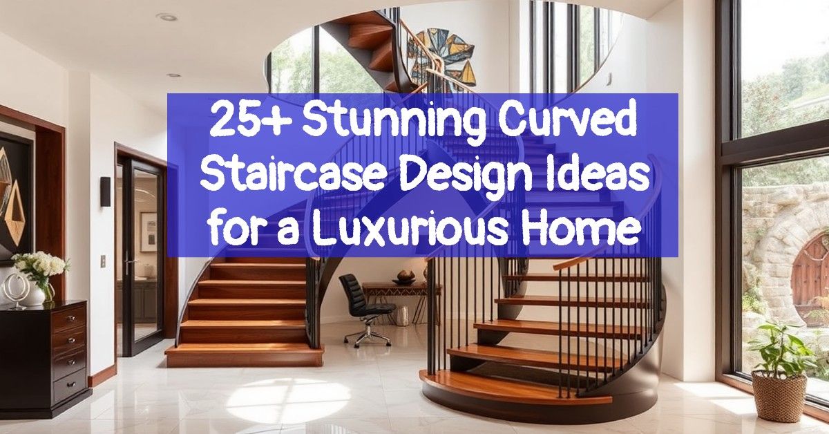 25+ Stunning Curved Staircase Design Ideas for a Luxurious Home