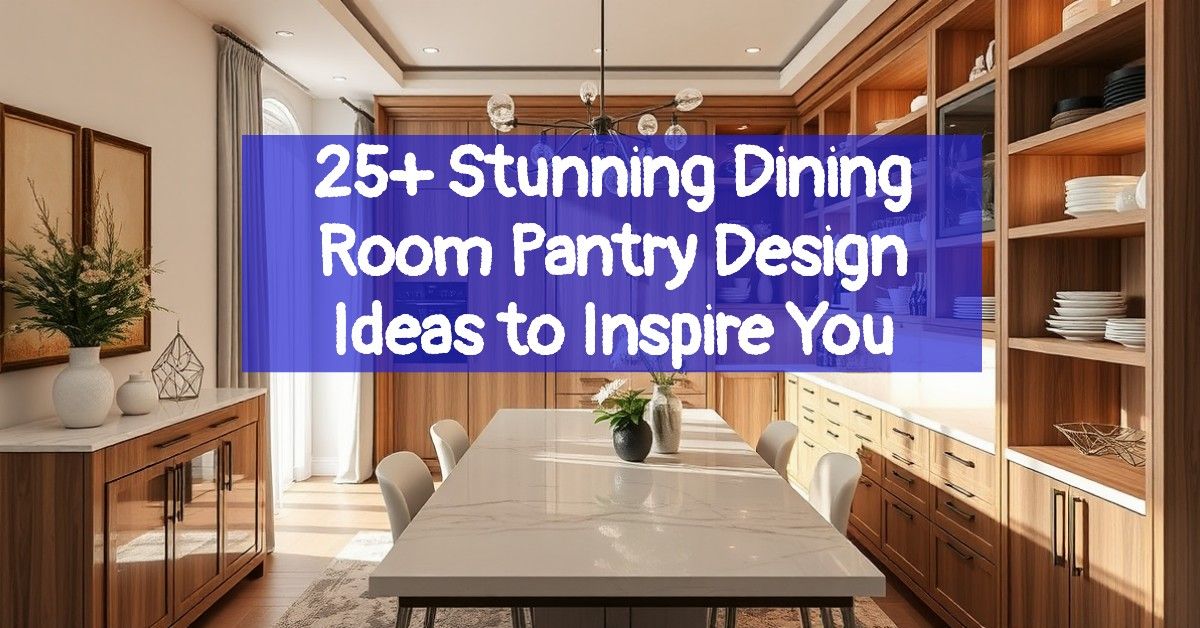 25+ Stunning Dining Room Pantry Design Ideas to Inspire You