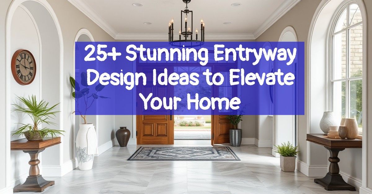 25+ Stunning Entryway Design Ideas to Elevate Your Home