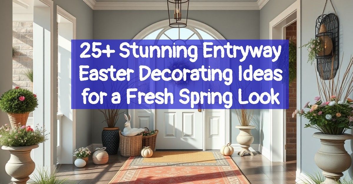 25+ Stunning Entryway Easter Decorating Ideas for a Fresh Spring Look