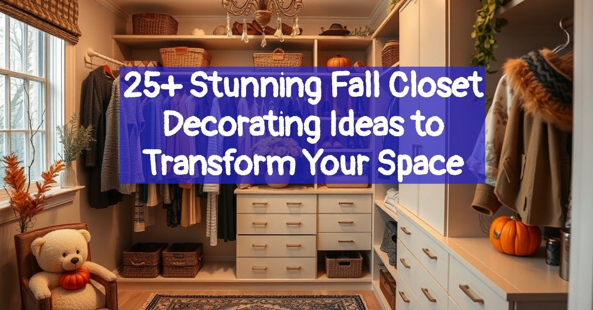 25+ Stunning Fall Closet Decorating Ideas to Transform Your Space