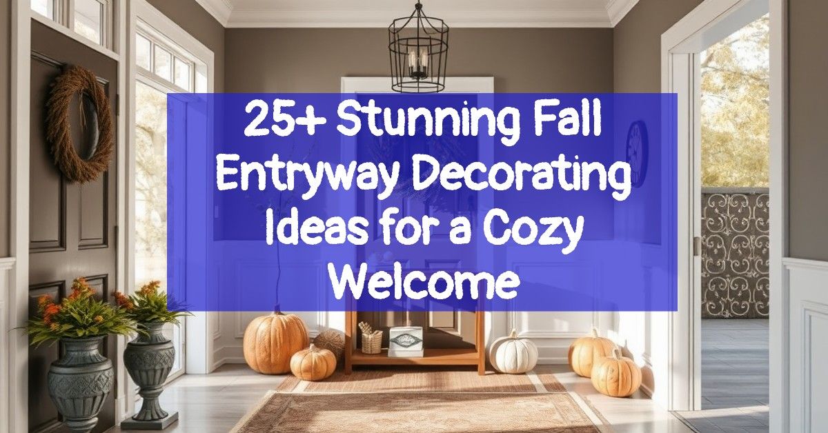 25+ Stunning Fall Entryway Decorating Ideas for a Cozy Welcome