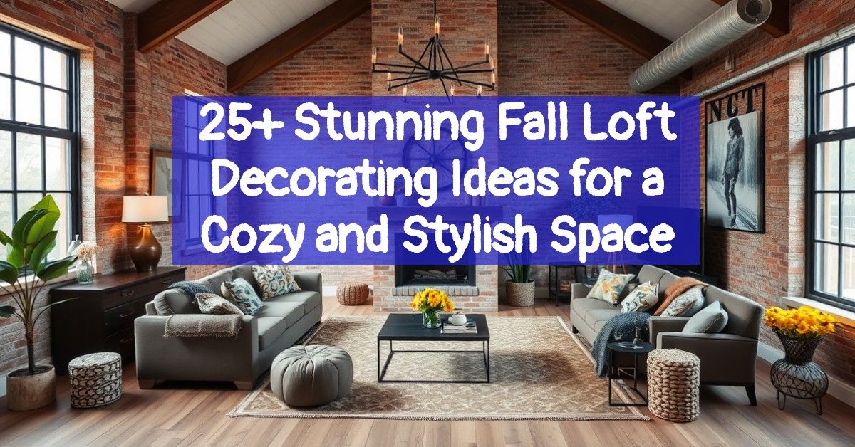 25+ Stunning Fall Loft Decorating Ideas for a Cozy and Stylish Space