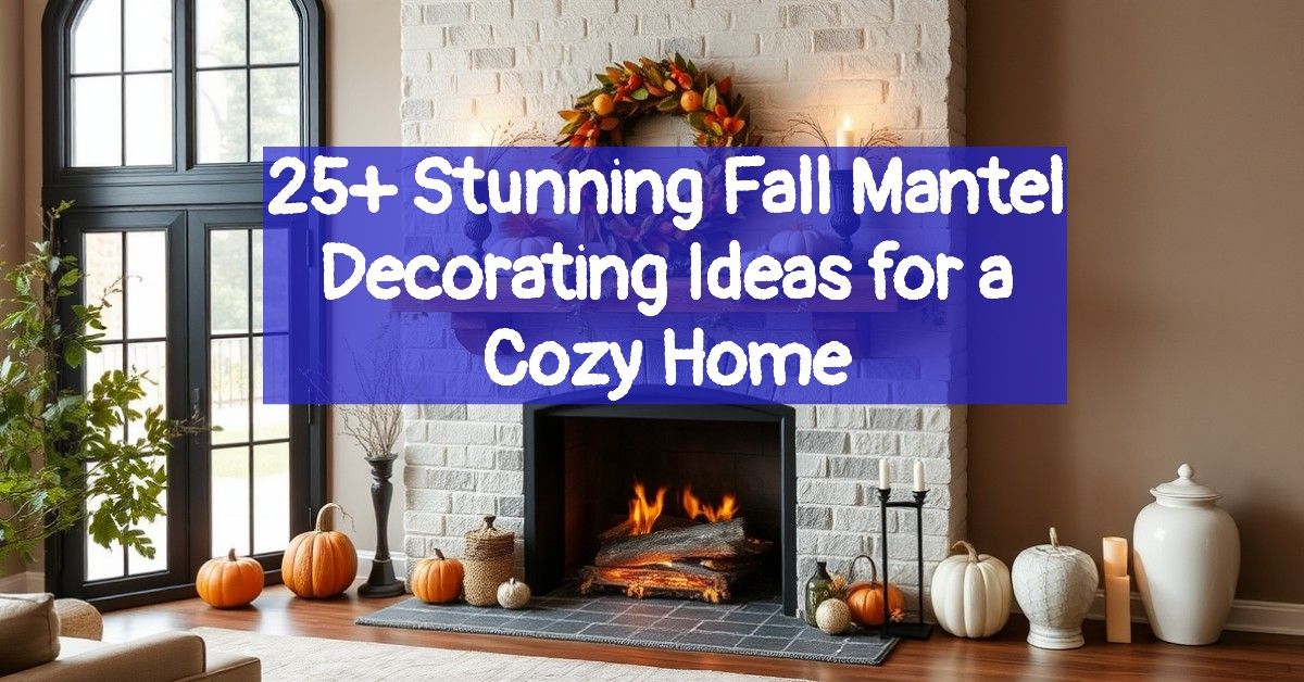 25+ Stunning Fall Mantel Decorating Ideas for a Cozy Home