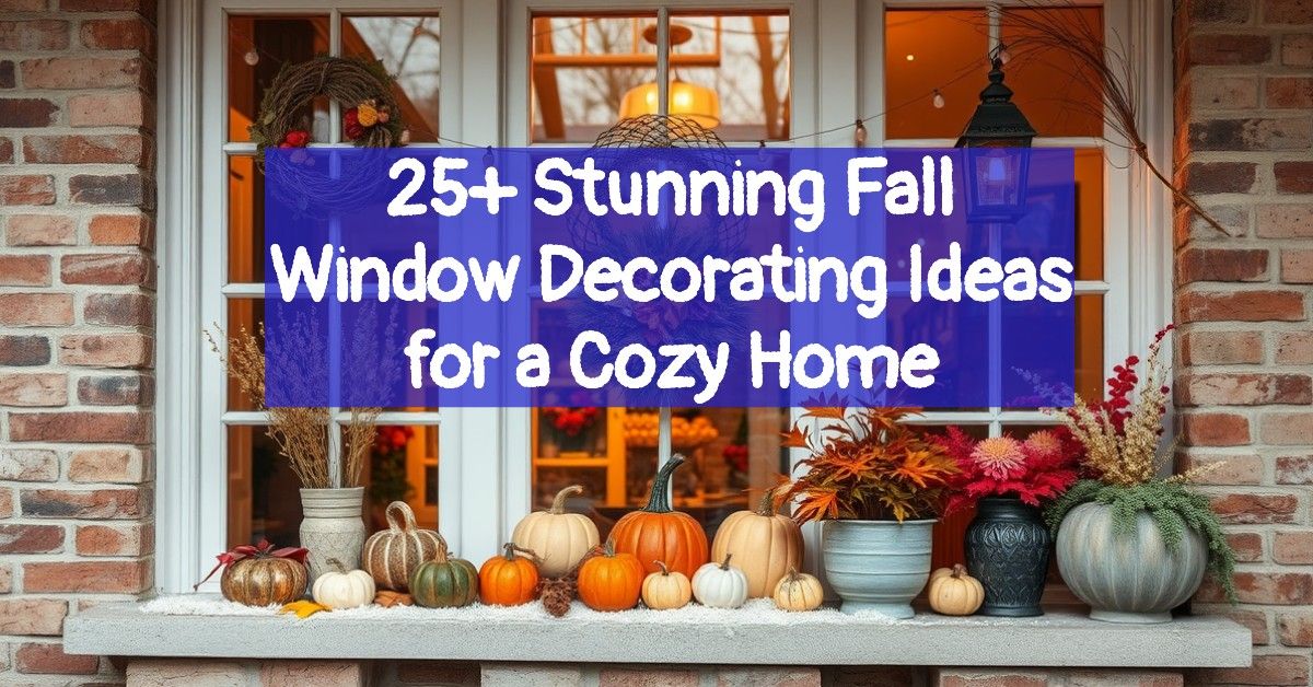 25+ Stunning Fall Window Decorating Ideas for a Cozy Home