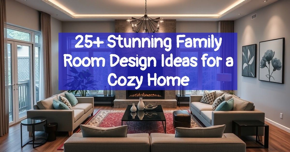 25+ Stunning Family Room Design Ideas for a Cozy Home