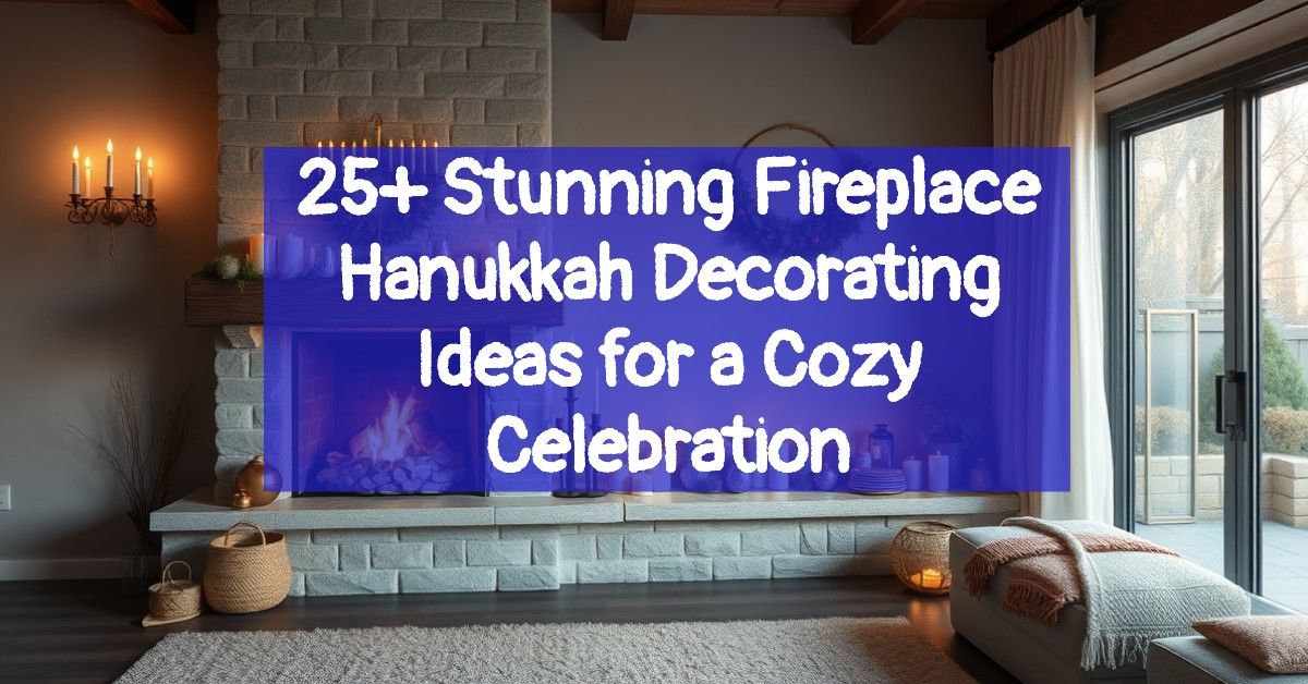 25+ Stunning Fireplace Hanukkah Decorating Ideas for a Cozy Celebration