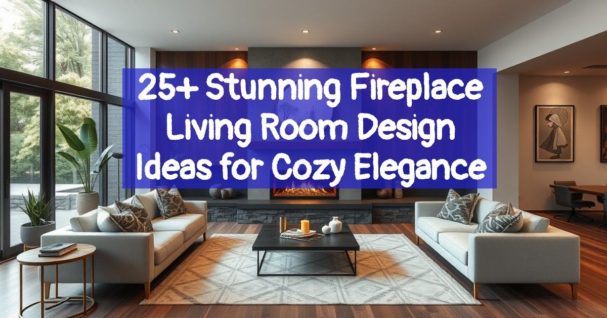 25+ Stunning Fireplace Living Room Design Ideas for Cozy Elegance