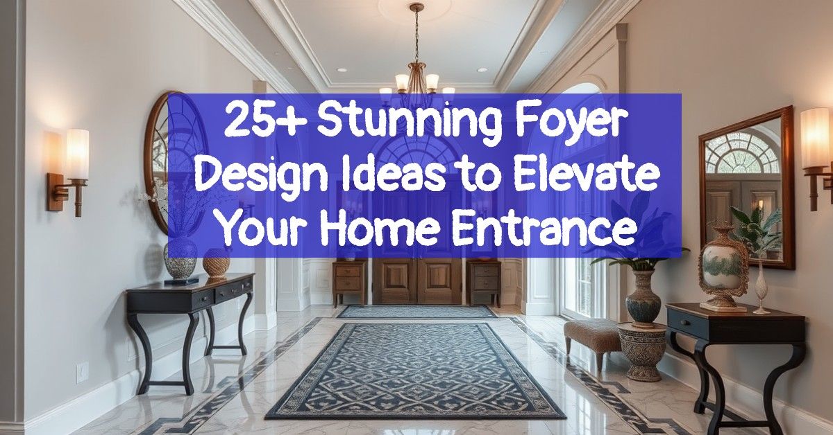 25+ Stunning Foyer Design Ideas to Elevate Your Home Entrance