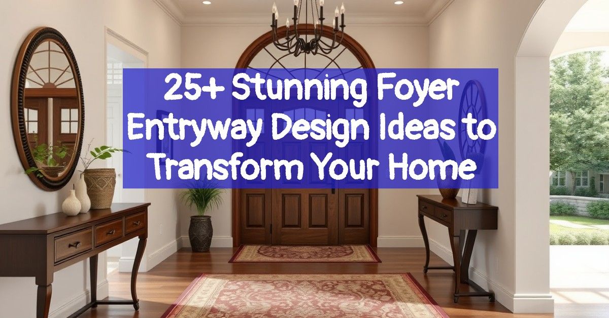 25+ Stunning Foyer Entryway Design Ideas to Transform Your Home