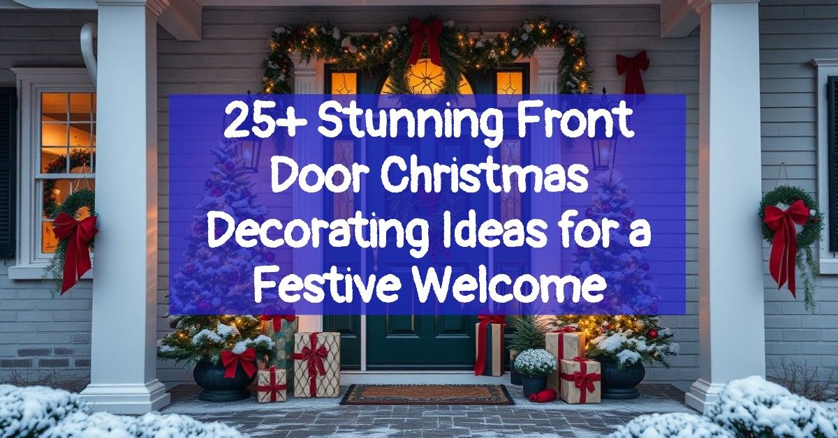 25+ Stunning Front Door Christmas Decorating Ideas for a Festive Welcome