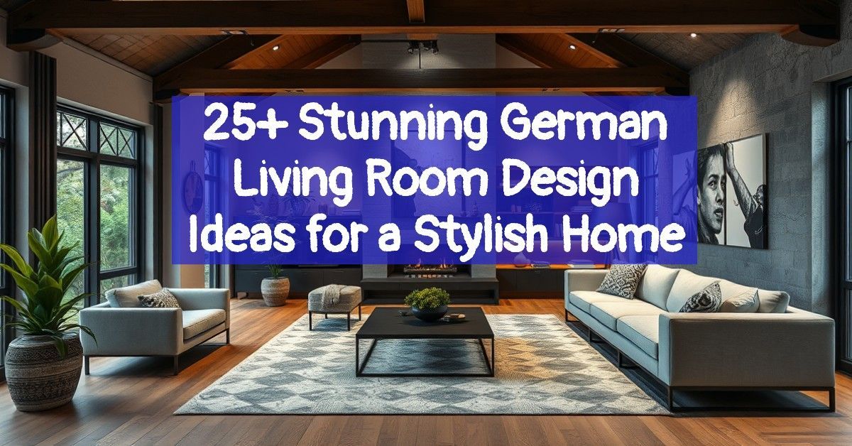 25+ Stunning German Living Room Design Ideas for a Stylish Home