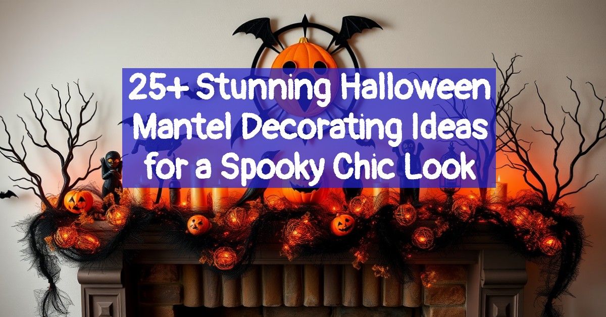 25+ Stunning Halloween Mantel Decorating Ideas for a Spooky Chic Look