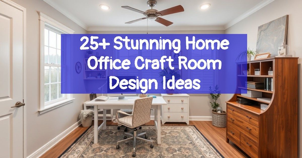 25+ Stunning Home Office Craft Room Design Ideas