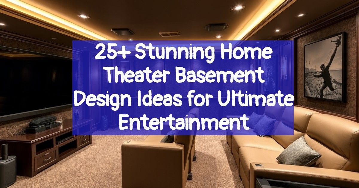 25+ Stunning Home Theater Basement Design Ideas for Ultimate Entertainment