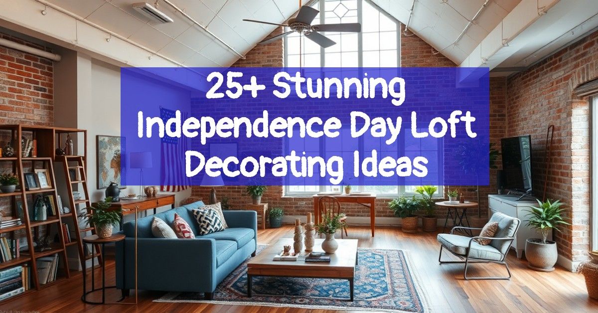 25+ Stunning Independence Day Loft Decorating Ideas