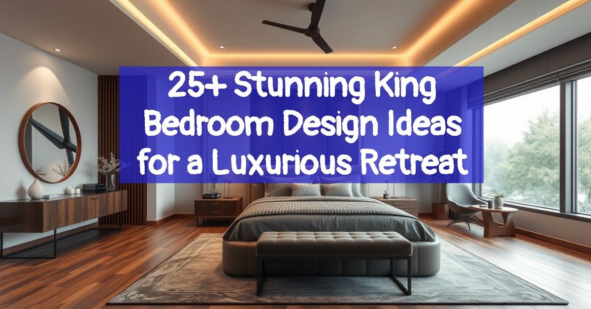 25+ Stunning King Bedroom Design Ideas for a Luxurious Retreat