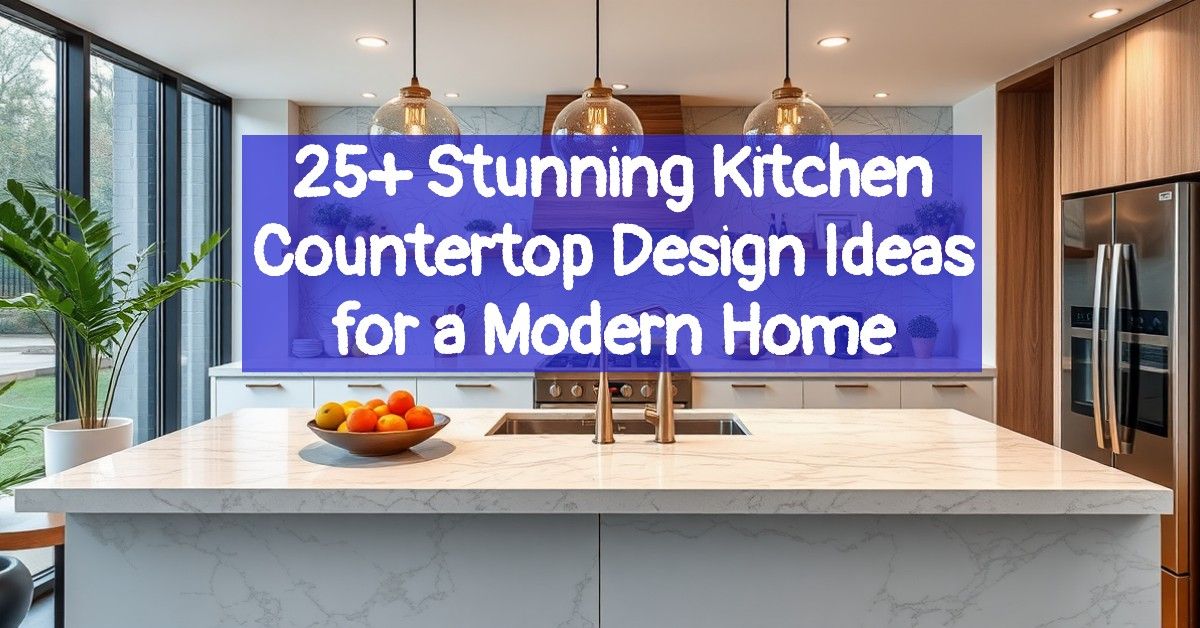 25+ Stunning Kitchen Countertop Design Ideas for a Modern Home