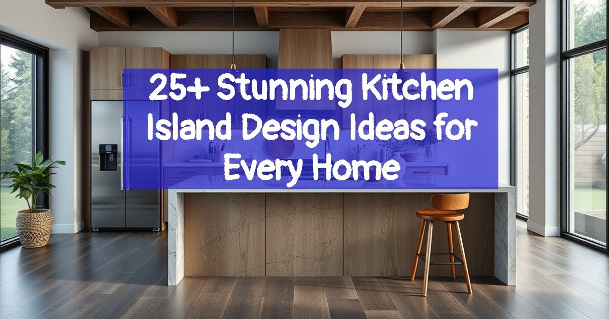 25+ Stunning Kitchen Island Design Ideas for Every Home