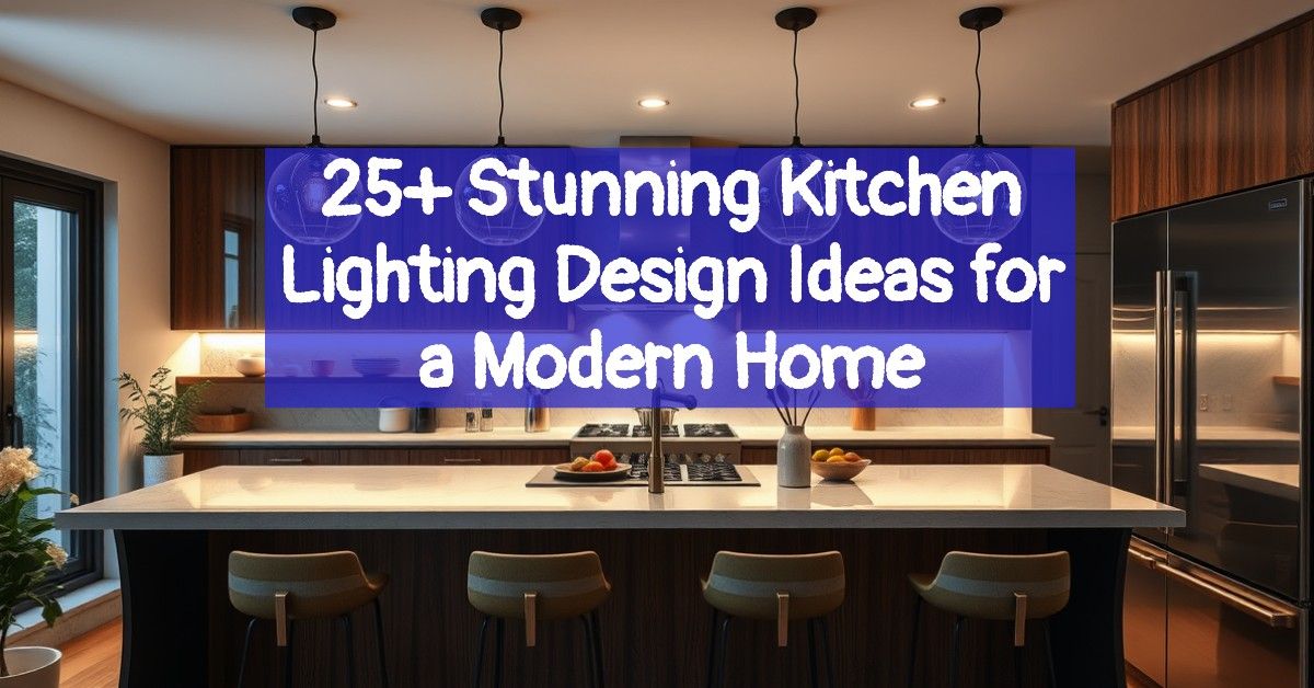 25+ Stunning Kitchen Lighting Design Ideas for a Modern Home