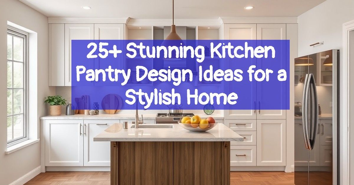 25+ Stunning Kitchen Pantry Design Ideas for a Stylish Home