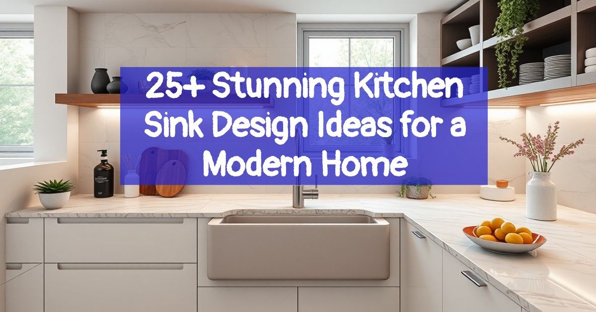 25+ Stunning Kitchen Sink Design Ideas for a Modern Home