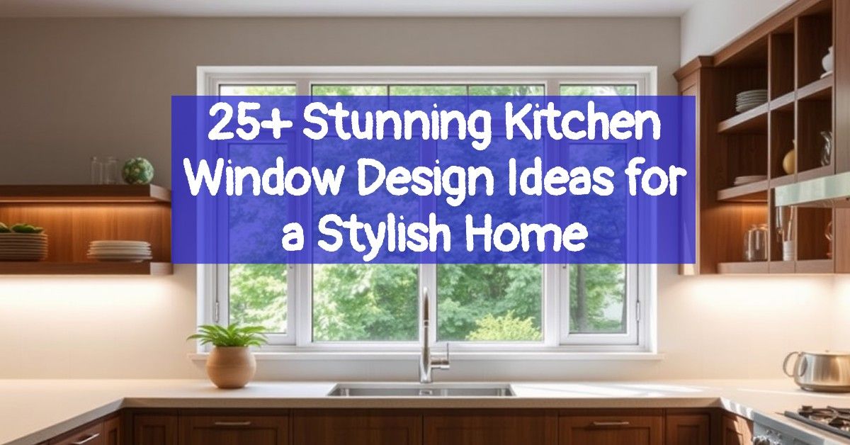 25+ Stunning Kitchen Window Design Ideas for a Stylish Home