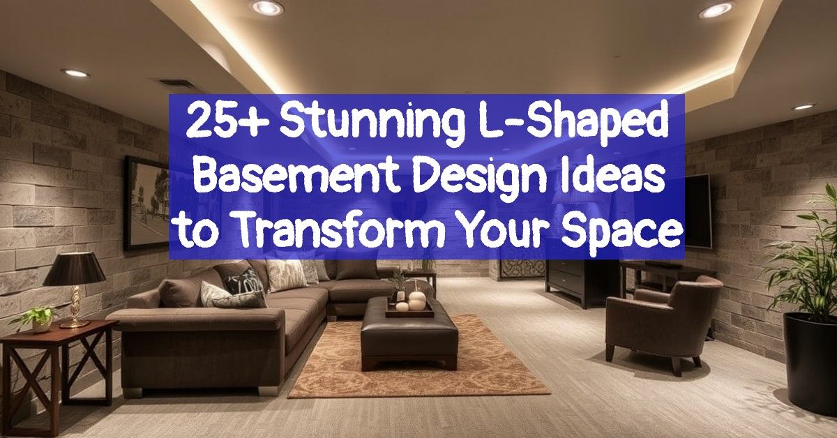 25+ Stunning L-Shaped Basement Design Ideas to Transform Your Space