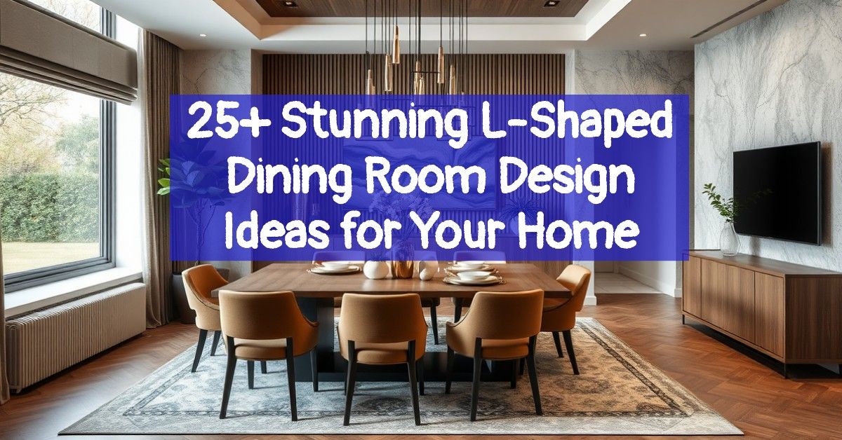 25+ Stunning L-Shaped Dining Room Design Ideas for Your Home