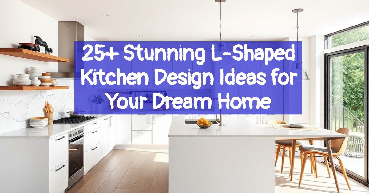 25+ Stunning L-Shaped Kitchen Design Ideas for Your Dream Home