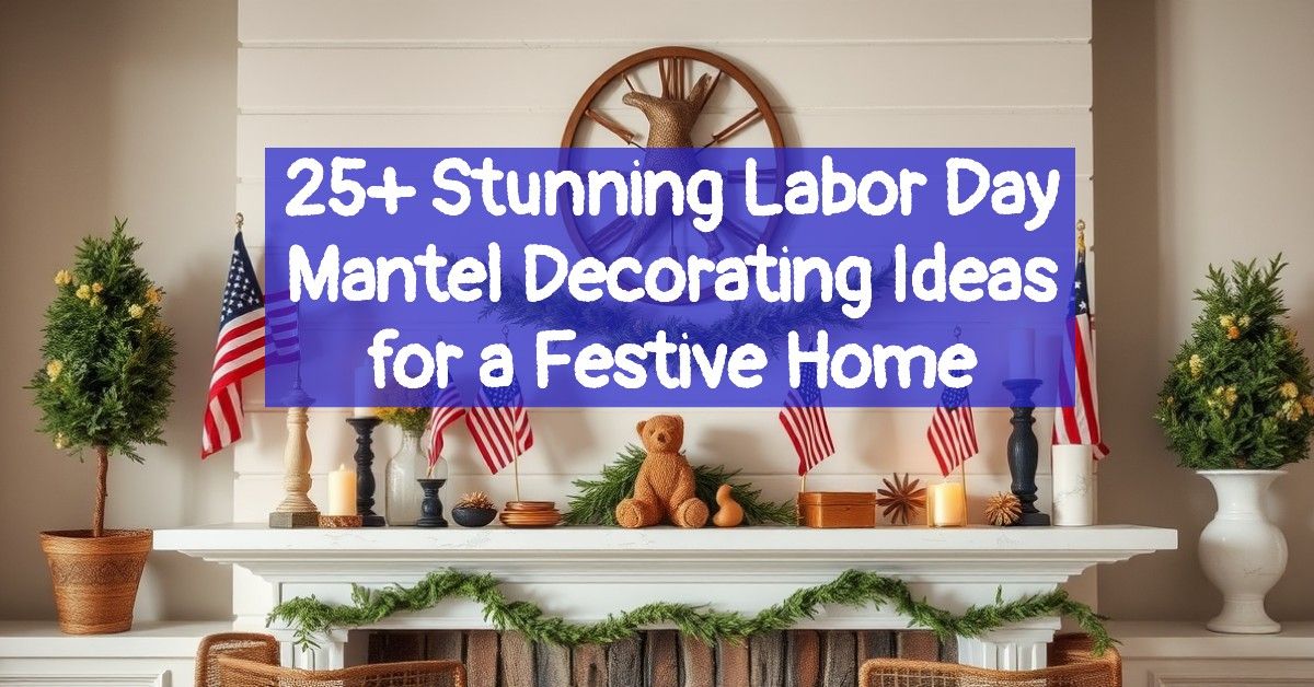 25+ Stunning Labor Day Mantel Decorating Ideas for a Festive Home