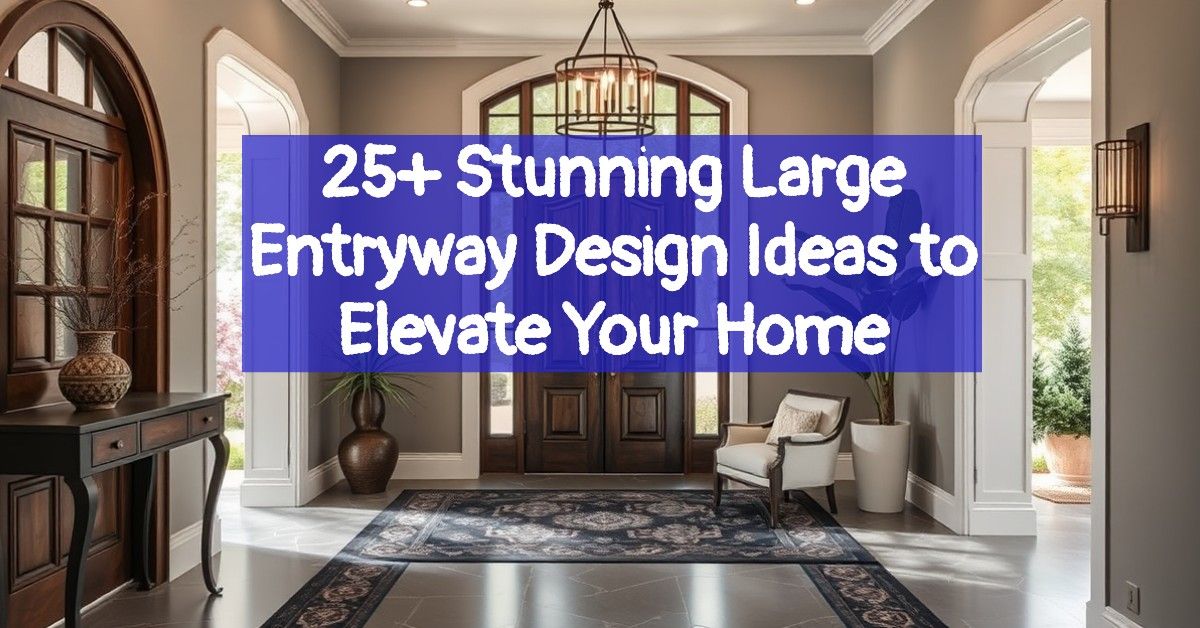 25+ Stunning Large Entryway Design Ideas to Elevate Your Home