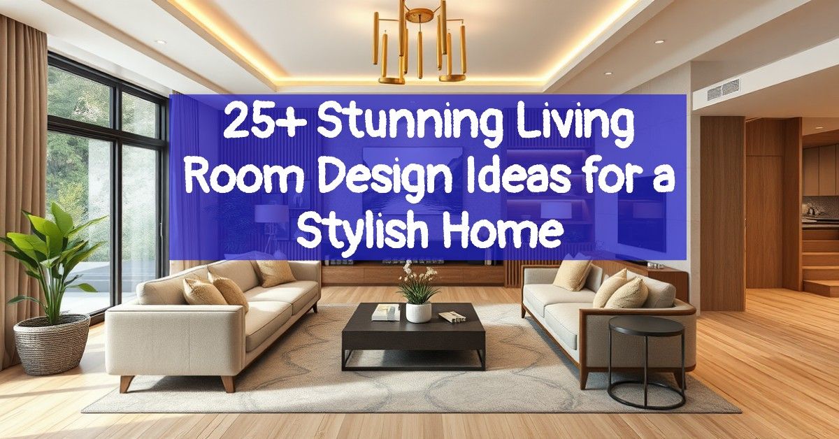 25+ Stunning Living Room Design Ideas for a Stylish Home