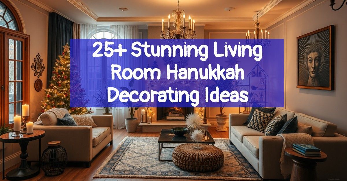 25+ Stunning Living Room Hanukkah Decorating Ideas