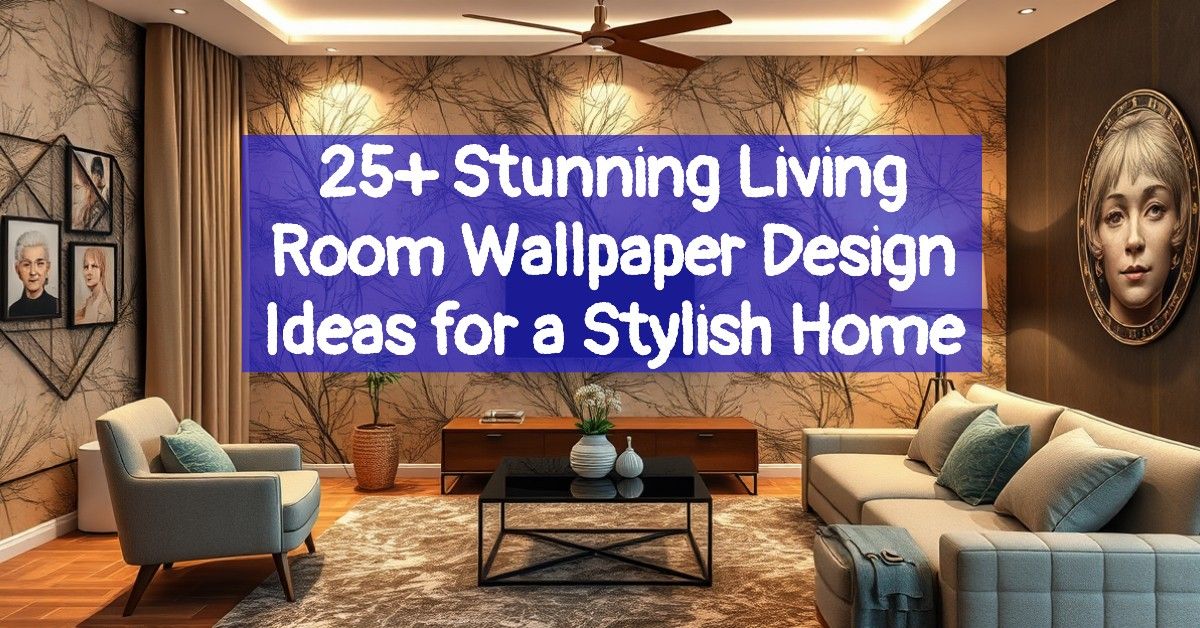 25+ Stunning Living Room Wallpaper Design Ideas for a Stylish Home