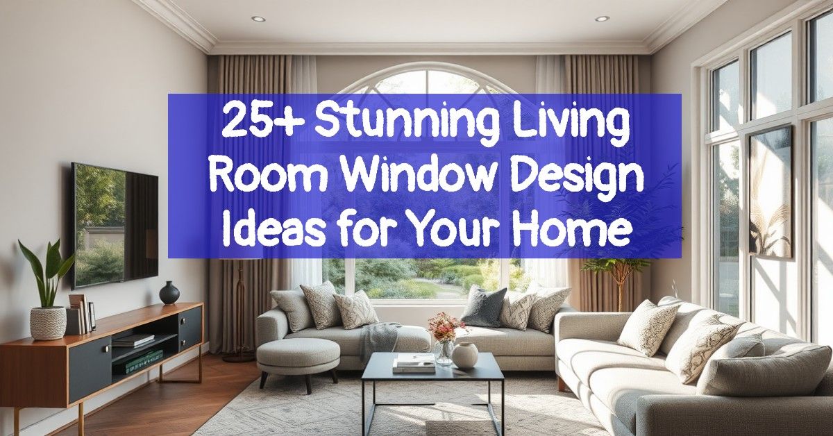 25+ Stunning Living Room Window Design Ideas for Your Home