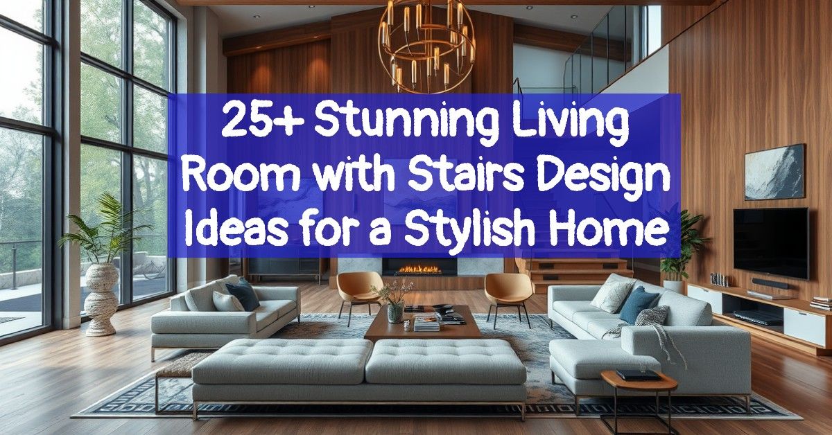 25+ Stunning Living Room with Stairs Design Ideas for a Stylish Home