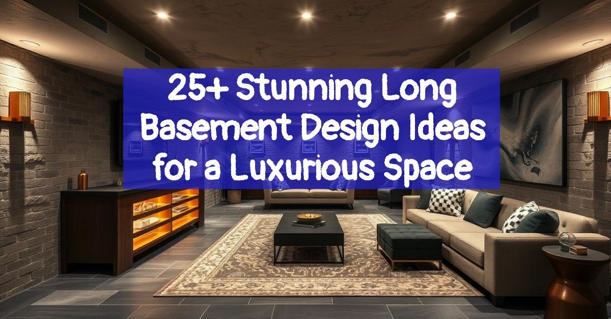 25+ Stunning Long Basement Design Ideas for a Luxurious Space