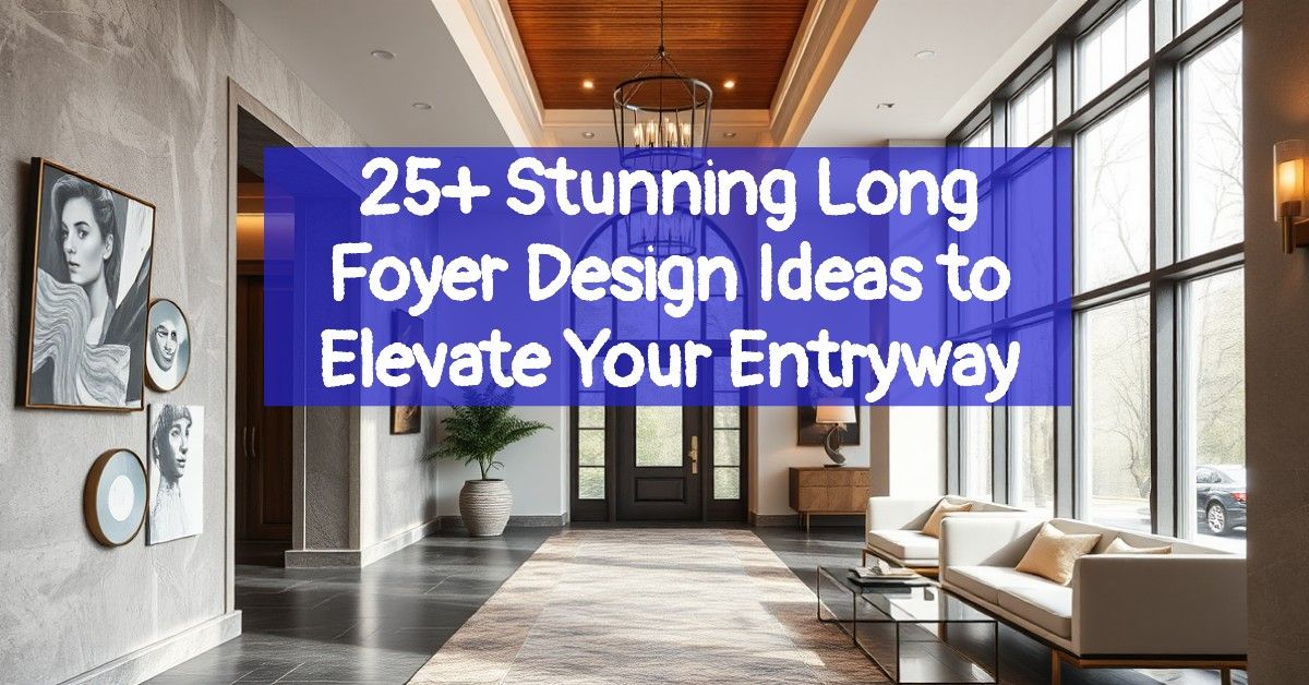 25+ Stunning Long Foyer Design Ideas to Elevate Your Entryway